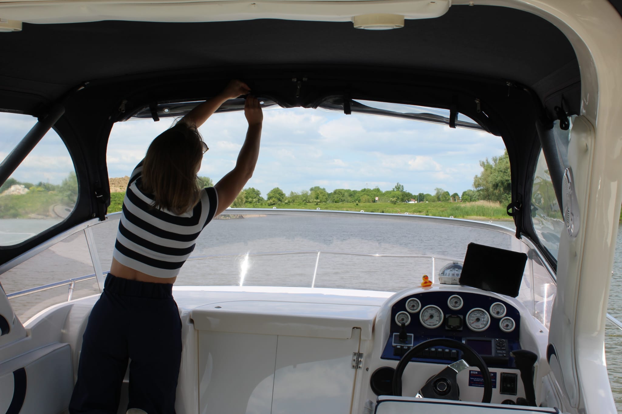 Captain working on deck