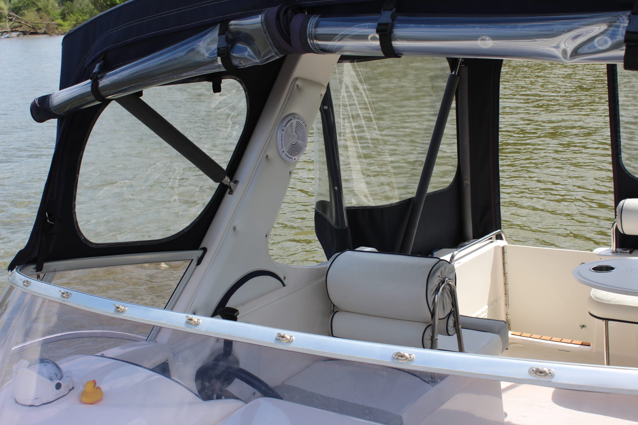 Speedboat cockpit
